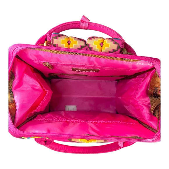 Wrangler Pink Aztec Backpack - Brand New with Tags - Picture 7 of 13